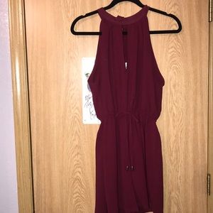 Burgundy romper
